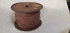 Large Spool Vintage 20 Ga. Solid Wire Cloth Covered Radio Guitar Amp picture