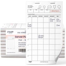 Server Note Pads Paper, Guest Check Books, Total 1000 Sheets, 10 Pads, 100 Sh... picture
