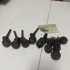 Lot Of 8 Antique Vintage Metal Wheel Furniture Casters wheels Small picture