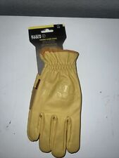 Klein Tools Cowhide Leather Gloves Large Model 60604 NEW With Tags picture