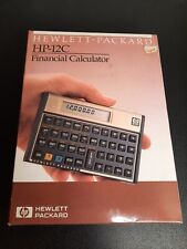 Vintage HP 12C Financial Calculator TESTED With Original Box Sleeve Manual   picture