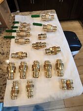 LOT OF 19 NEW VIEGA PROPRESS FITTINGS VALVE, UNION BRONZE BRASS MORE picture